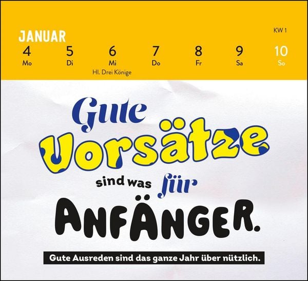 Produktbild: Mini-Wochenkalender 2027: Bevor du fragst: N&ouml;!