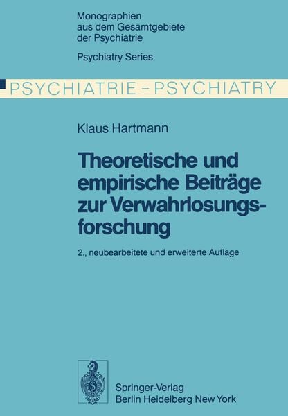 Produktbild: Theoretische und empirische Beitr&auml;ge zur Verwahrlosungsforschung
