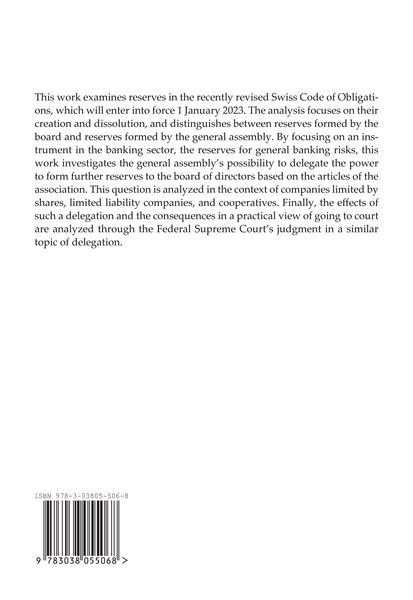 Produktbild: Rethinking Reserves in the Swiss Code of Obligations