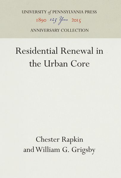 Produktbild: Residential Renewal in the Urban Core