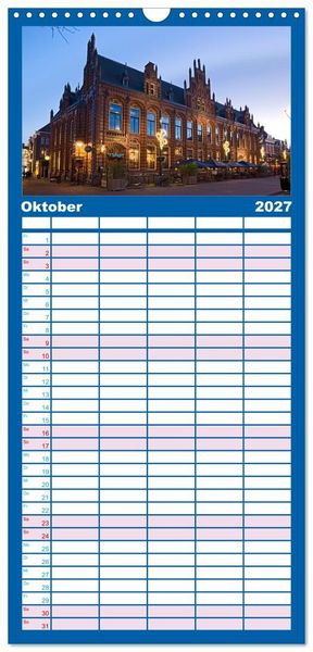 Produktbild: Familienplaner 2027 - ARNHEM mit 5 Spalten (Wandkalender, 21 x 45 cm) CALVENDO