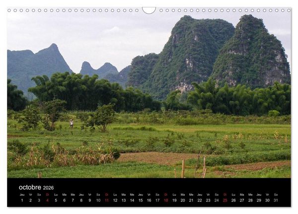 Produktbild: La Chine, Terre de merveilles (Calendrier mural 2026 DIN A3 vertical), CALVENDO calendrier mensuel