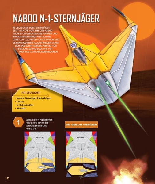 Produktbild: STAR WARS Flieger falten: 30 faltfertige Papiersternjäger