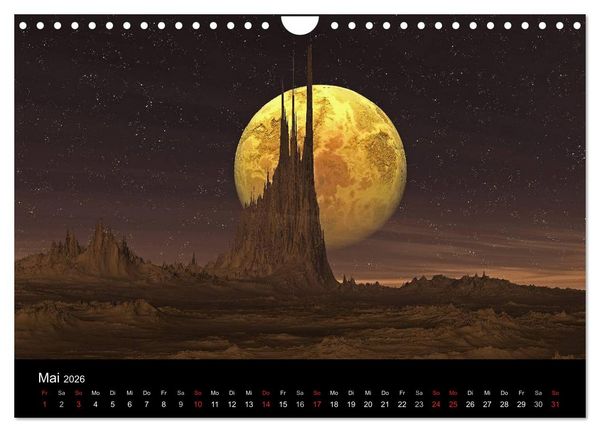 Produktbild: Fantasie-Planeten (Wandkalender 2026 DIN A4 quer), CALVENDO Monatskalender