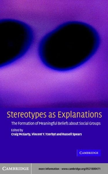 Produktbild: Stereotypes as Explanations