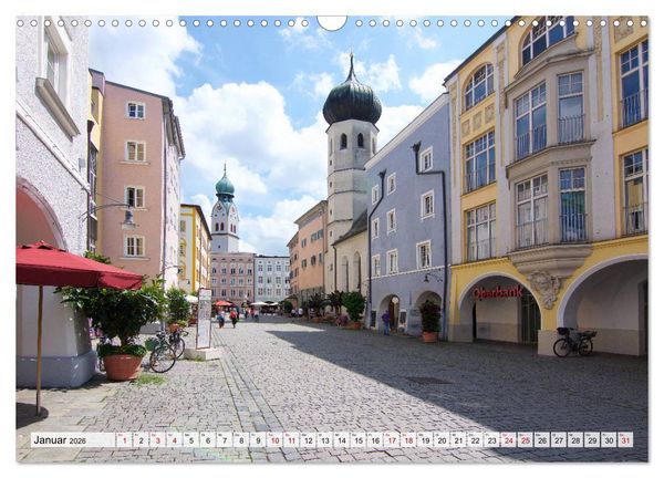 Produktbild: Eine Perle Oberbayerns - Rosenheim (Wandkalender 2026 DIN A3 quer), CALVENDO Monatskalender