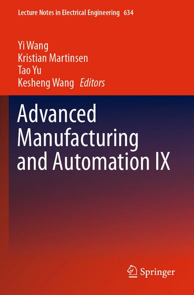 Produktbild: Advanced Manufacturing and Automation IX
