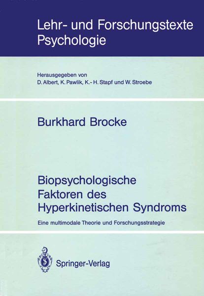 Produktbild: Biopsychologische Faktoren des Hyperkinetischen Syndroms