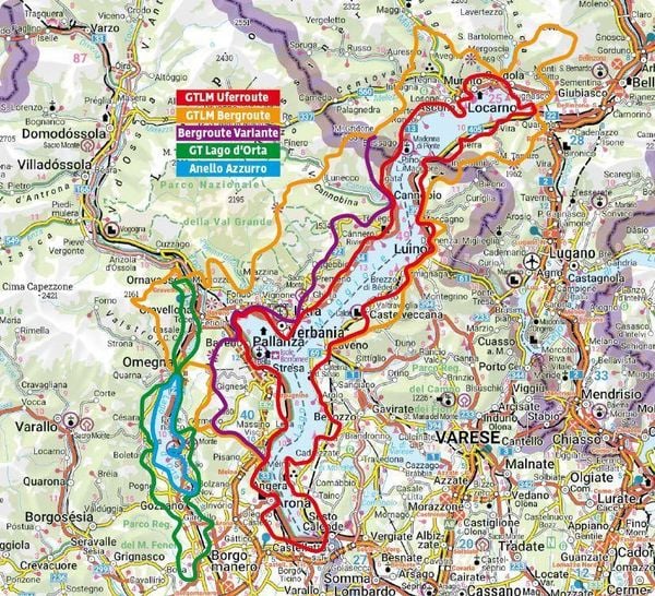Produktbild: ROTHER Wanderf&uuml;hrer Grand Tour Lago Maggiore und Grand Tour Lago d&rsquo;Orta