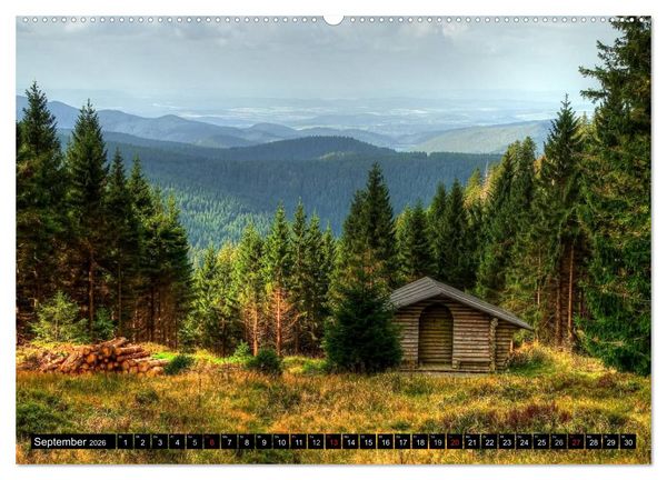 Produktbild: Harz Landschaften (hochwertiger Premium Wandkalender 2026 DIN A2 quer), Kunstdruck in Hochglanz