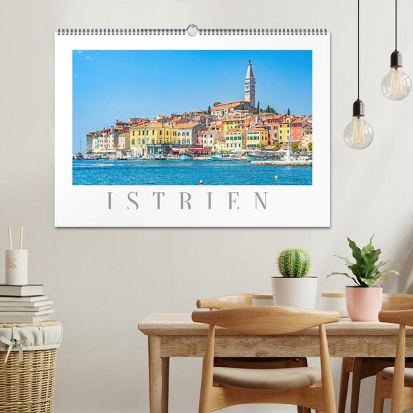 Produktbild: Istrien - Piran &bull; Novigrad &bull; Rovinj &bull; Pula (Wandkalender 2026 DIN A2 quer), CALVENDO Monatskalender