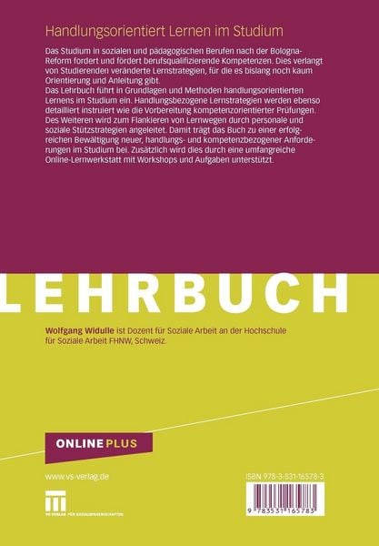 Produktbild: Handlungsorientiert Lernen im Studium