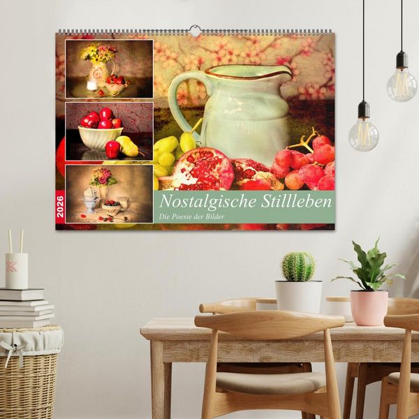 Produktbild: Nostalgische Stillleben. Die Poesie der Bilder (Wandkalender 2026 DIN A2 quer), CALVENDO Monatskalender