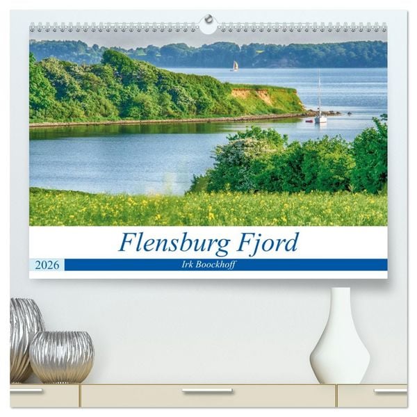 Produktbild: Flensburg Fjord (hochwertiger Premium Wandkalender 2026 DIN A2 quer), Kunstdruck in Hochglanz