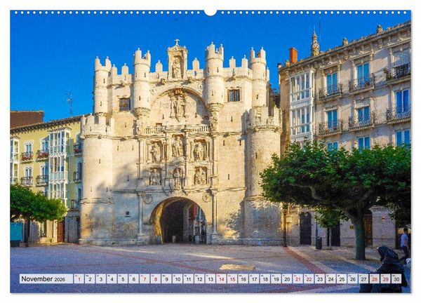 Produktbild: Ein Spaziergang durch Burgos (Wandkalender 2026 DIN A2 quer), CALVENDO Monatskalender