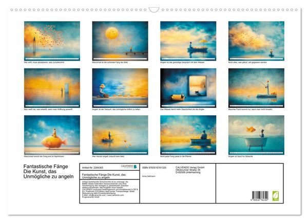 Produktbild: Fantastische F&auml;nge Die Kunst, das Unm&ouml;gliche zu angeln (Wandkalender 2027 DIN A2 quer), CALVENDO Monatskalender