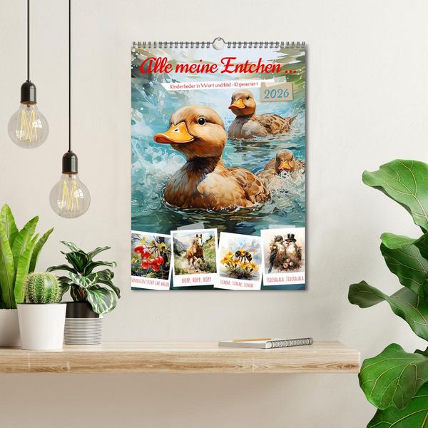 Produktbild: Alle meine Entchen (Wandkalender 2026 DIN A3 hoch), CALVENDO Monatskalender
