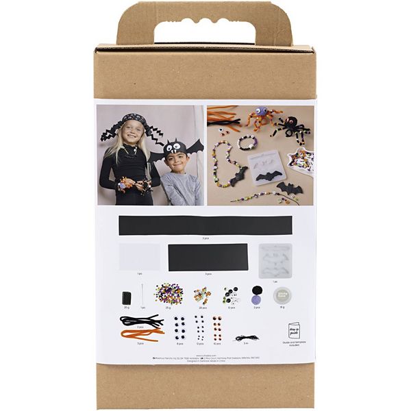 Produktbild: Creativ Company Kreativ Set Gruselige Accessoires, Kost&uuml;me und Schmuck, Halloween Farben