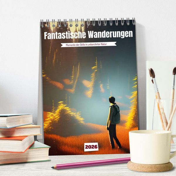 Produktbild: Fantastische Wanderungen (Tischkalender 2026 DIN A5 hoch), CALVENDO Monatskalender