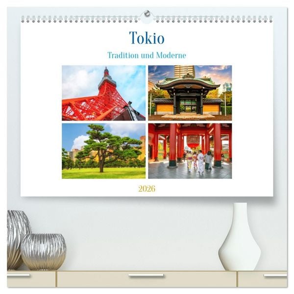 Produktbild: Tokio - Tradition und Moderne (hochwertiger Premium Wandkalender 2026 DIN A2 quer), Kunstdruck in Hochglanz