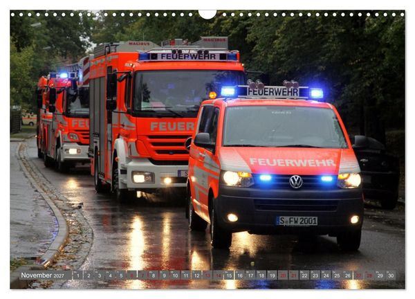 Produktbild: Einsatzfahrzeuge der Feuerwehr Stuttgart (Wandkalender 2027 DIN A3 quer), CALVENDO Monatskalender