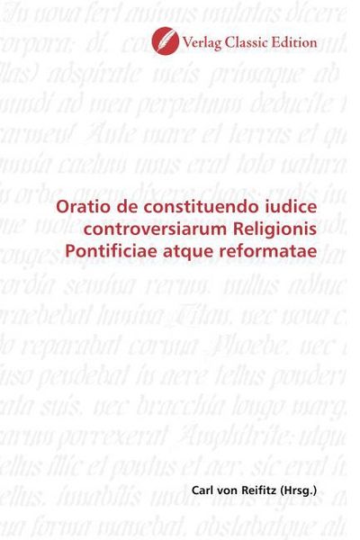 Produktbild: Oratio de constituendo iudice controversiarum Religionis Pontificiae atque reformatae