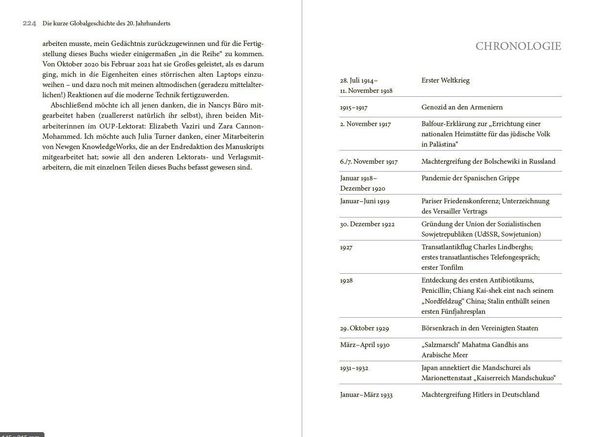 Produktbild: Die kurze Globalgeschichte des 20. Jahrhunderts