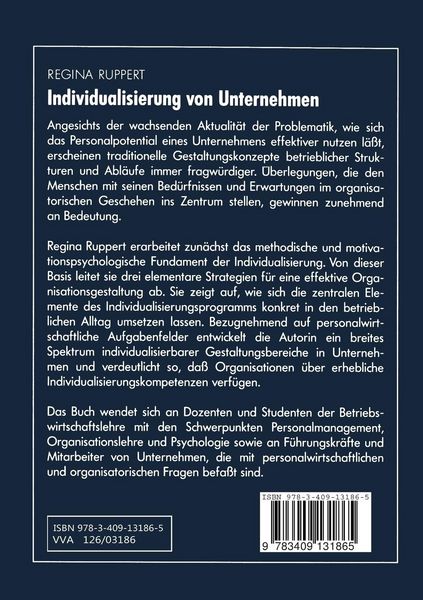 Produktbild: Individualisierung von Unternehmen