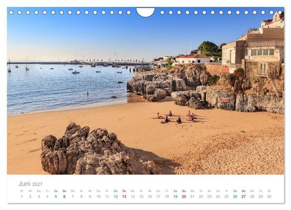 Produktbild: CASCAIS - die sch&ouml;nsten Badeorte Lissabons (Wandkalender 2027 DIN A4 quer), CALVENDO Monatskalender