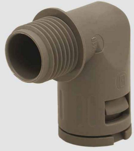 Produktbild: HELU 904842 HELUquick 90&deg; M Schlauchverschraubung Schwarz M25 90&deg; 1St.