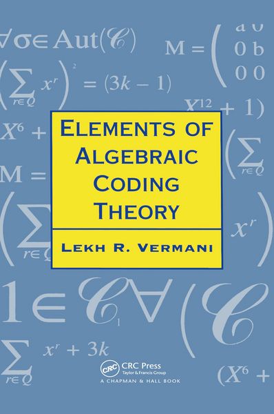 Produktbild: Elements of Algebraic Coding Theory
