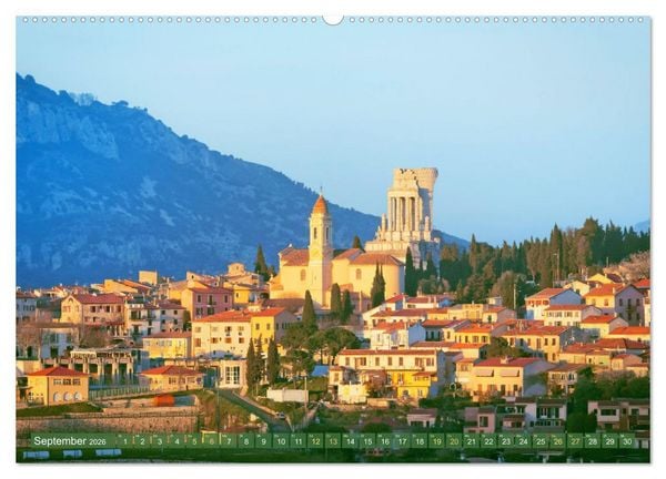 Produktbild: Lebendige Cote d'Azur: Die azurblaue K&uuml;ste (hochwertiger Premium Wandkalender 2026 DIN A2 quer), Kunstdruck in Hochglanz