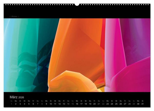 Produktbild: Abstrakte Kunst (hochwertiger Premium Wandkalender 2026 DIN A2 quer), Kunstdruck in Hochglanz