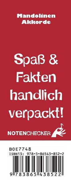 Produktbild: Notenchecker Mandolinen-Akkorde