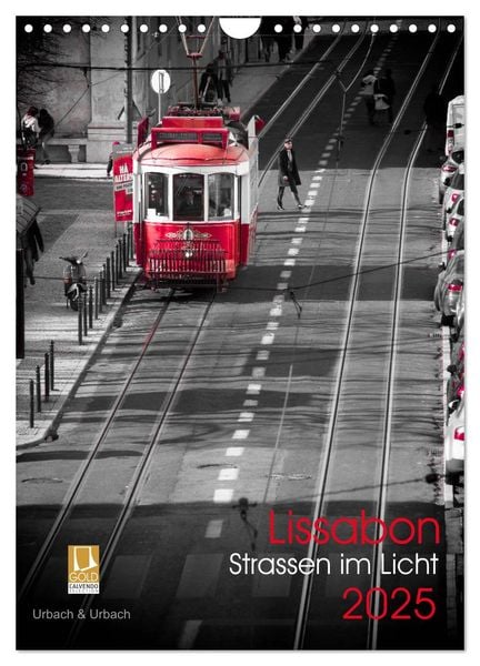 Produktbild: Lissabon Stra&szlig;en im Licht (Wandkalender 2025 DIN A4 hoch), CALVENDO Monatskalender