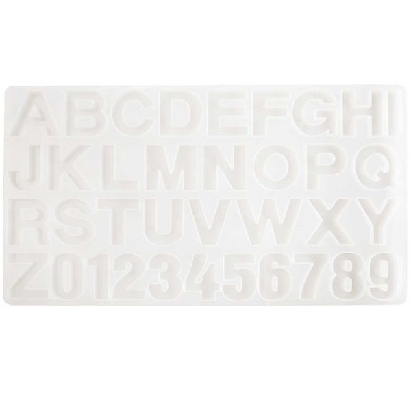 Produktbild: Silikon Gie&szlig;form Alphabet, je 4 cm H&ouml;he / Au&szlig;enma&szlig; Silikonform 35,7 x 19,2 x 0,9 cm
