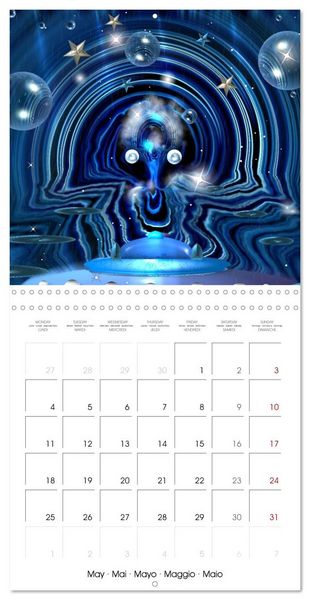 Produktbild: ACTIVE GALAXIES (Wall Calendar 2026 12 &times; 12 Inch) CALVENDO 12 Month Wall Calendar
