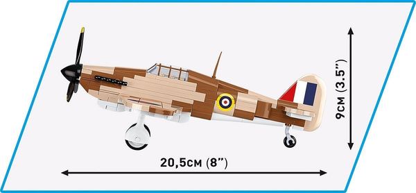 Produktbild: COBI Historical Collection 5866 - Hawker Hurricane MK.I, WWII, Ma&szlig;stab 1:48, Bausatz, 138 Klemmbausteine