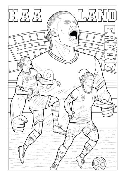 Produktbild: Fu&szlig;ball Malbuch - Tore, Siege & Triumphe SUPERSTARS Fu&szlig;ballhelden der EM 2024 &ndash; ab 6 Jahren mit 50 Ausmalbildern