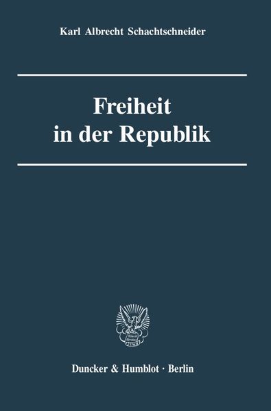 Produktbild: Freiheit in der Republik.