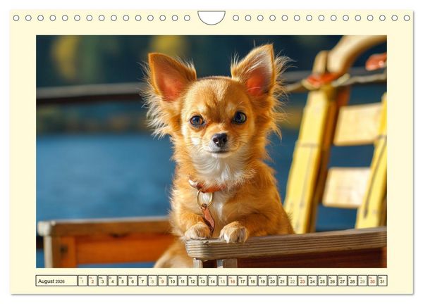 Produktbild: Reizende Chihuahuas. Winzige Hunde mit riesigem Ego und Grips (Wandkalender 2026 DIN A4 quer), CALVENDO Monatskalender