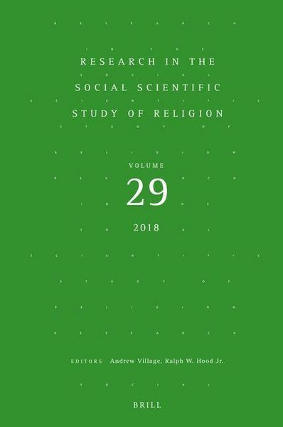 Produktbild: Research in the Social Scientific Study of Religion, Volume 29