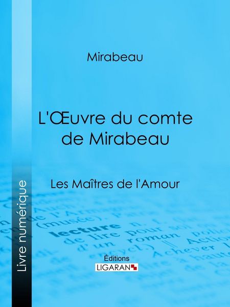 Produktbild: L'Oeuvre du comte de Mirabeau
