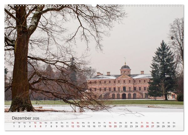 Produktbild: Schloss Favorite &ndash; Ein Park im Wandel der Jahreszeiten (hochwertiger Premium Wandkalender 2026 DIN A2 quer), Kunstdruck in Hochglanz