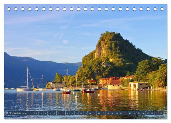 Produktbild: Lago Maggiore - Bezaubernde Orte am Ostufer (Tischkalender 2026 DIN A5 quer), CALVENDO Monatskalender