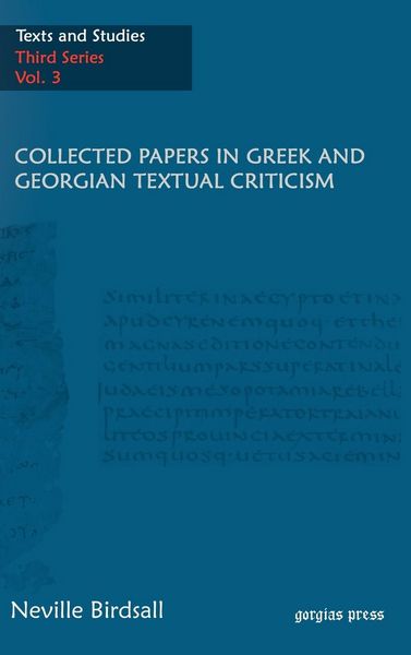 Produktbild: Collected Papers in Greek and Georgian Textual Criticism