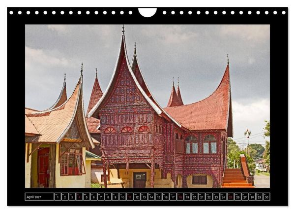 Produktbild: Sumatra &ndash; Architektur und Landschaft (Wandkalender 2027 DIN A4 quer), CALVENDO Monatskalender