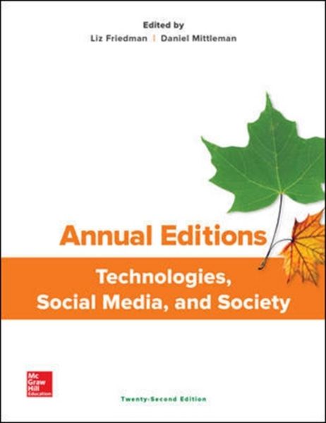 Produktbild: Friedman, E: Annual Editions: Technologies, Social Media, an