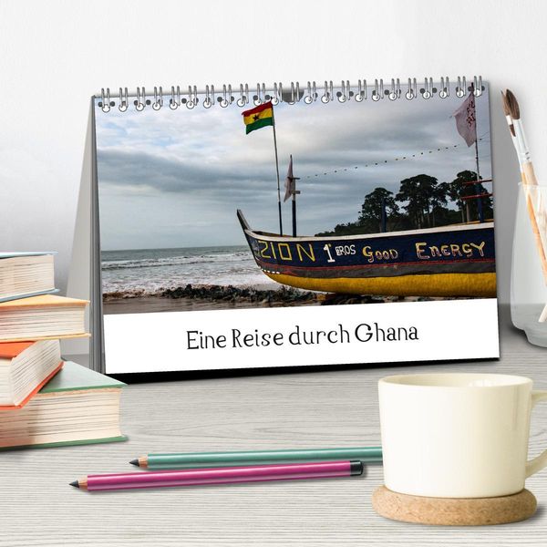Produktbild: Eine Reise durch Ghana (Tischkalender 2026 DIN A5 quer), CALVENDO Monatskalender