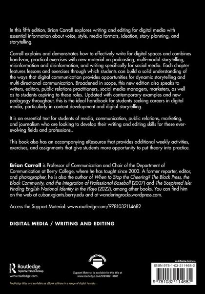 Produktbild: Writing and Editing for Digital Media